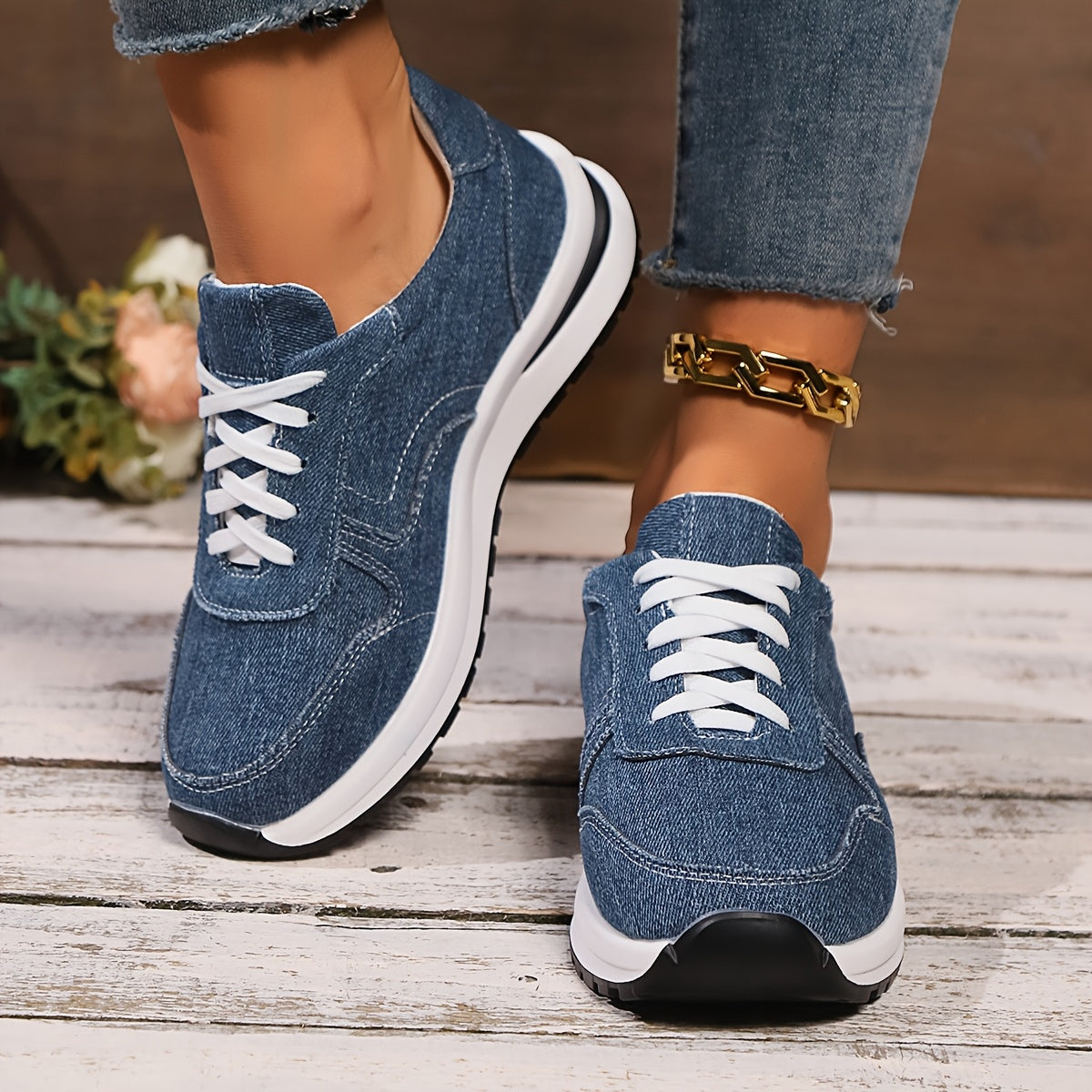 Laure™ | Baskets orthopédiques en jean