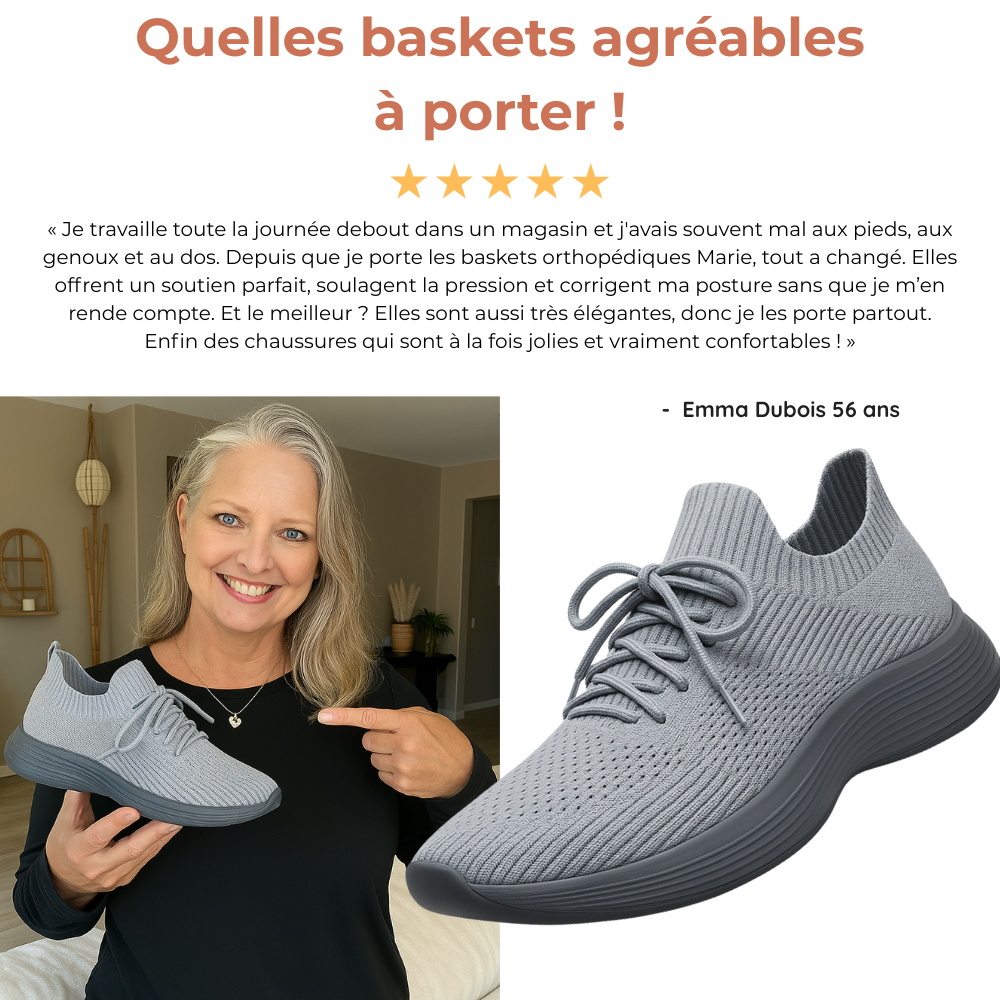 Marie I Baskets orthopédiques confortables pour femmes